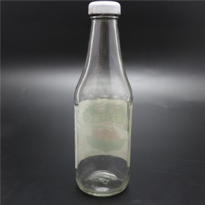 La venta caliente de linlang shanghai modifica las botellas de cristal para requisitos particulares para las salsas 350ml