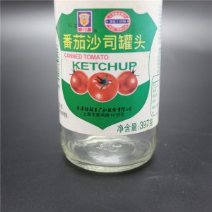 Linlang shanghai sıcak satış soslar 350ml için cam şişeleri özelleştirmek