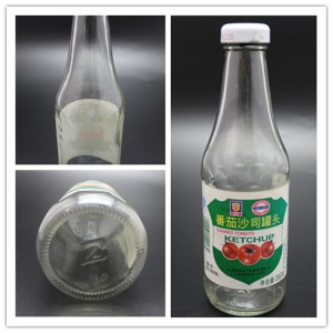 Linlang 상하이 뜨거운 판매 소스 350ml에 대한 유리 병을 사용자 정의