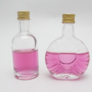 Shanghai linlang30ml 40ml 50ml 100ml Mini petit échantillon jus d'alcool boissons verre bouteille de liqueur de vin avec bouchon à vis