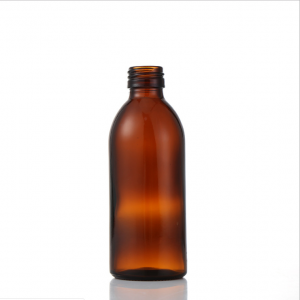 Proveedor de vidrio de botella de jarabe farmacéutico de vidrio ámbar de alta calidad del fabricante 100ML