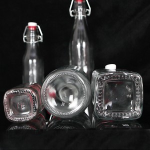 OEM / 250мл плодов сок / Flip Top End Swing Top напитки стъклена бутилка с Херметически затворени Cap