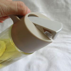 Olive Oil Glass Bottle Auto flip dispenser kitchen vinegar Cruet Jar