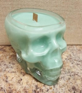 Shanghai Linlang Unique Custom Glass Candle Jars Clear Glass Skulls Candle Holder Candle Jar