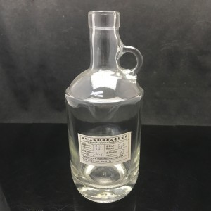 Special Design Transparent Olive Oil Glass Bottle