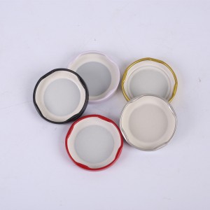 The metal cover glass bottle lid candle jar cover golden candle holder lid candle cup lid