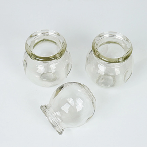 Thickened explosion-proof glass cupping cups apparatus no. 4 no. 5 large size 16pcs domestic fire therapy pot back