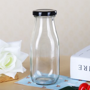 To sale glass square fruit juice bottles for juice 500ml with lid