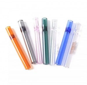 Colorful Smoking glass tips smoking tube bowl filter for hookah
