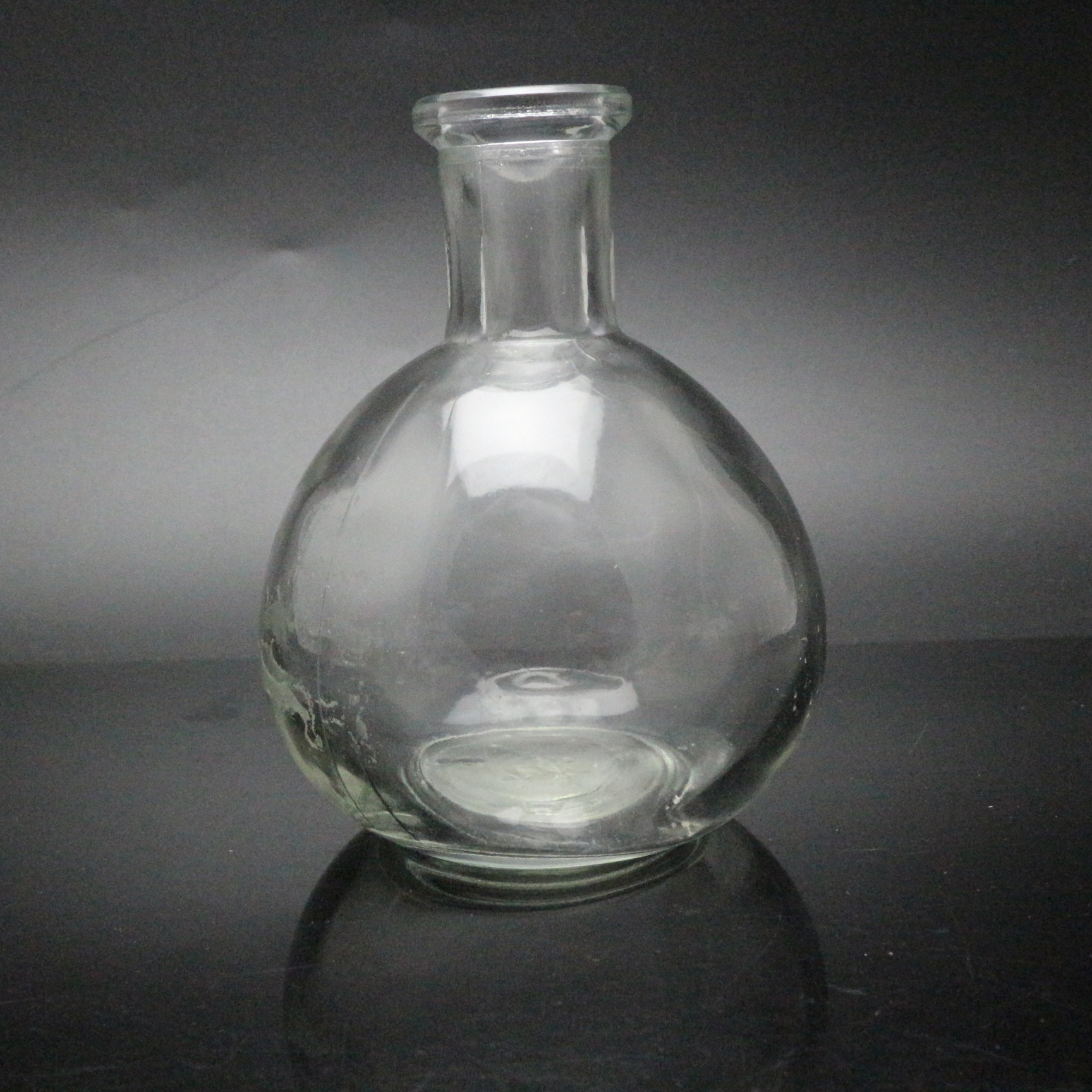 Hand Crafted Glass Liquid Decanter with Stopper Small 8 Ounce for perfume diffuser bottle