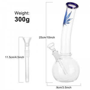 Hookah Water Pipe Glass Bong Tobacco Smoking Pipe Beaker Base with Stem