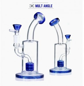 Accessoires de fumer en verre de pipe à eau personnalisés narguilé de bongo de marijuana
