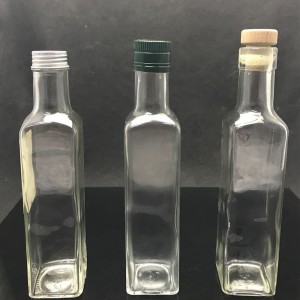 Wholesale Empty Square Olive Oil Glass Bottle