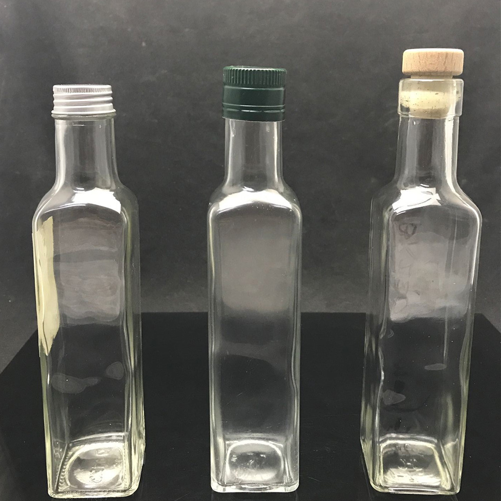 Ordinary Discount 1 Liter Glass Milk Bottle - Wholesale Empty Square Olive Oil Glass Bottle – Linlang