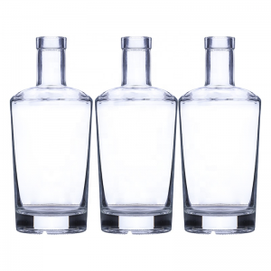 Glass empty gin vodka whiskey glass liquor bottle