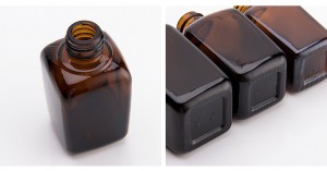 essential oil glass bottle square essential oil bottle can case and spray
