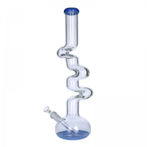 linlang shanghai thick beaker bong iridescent water glass pipe