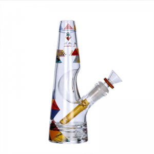 lilnlang shanghai glass bongo hookah beaker tubo de vidrio de agua weed somking