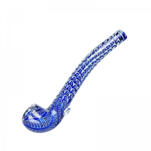 linlang shanghai customized glass taster bat with freezable glycerin hand glass weed pipe