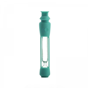 linlang shanghai customized hand water Glass Silicone tobacco somking spoon hookah pipe