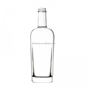 Shanghai Linlang Wholesale Glass High White Vodka Beverage Glass Bottle Glass