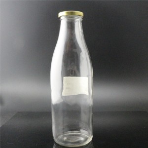 linlang標準ガラス製品1000mlソースボトルガラスブリキキャップ付き