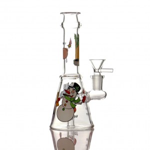 High quality mini cute cartoon glass bong weed water pipes smoking bongo beaker