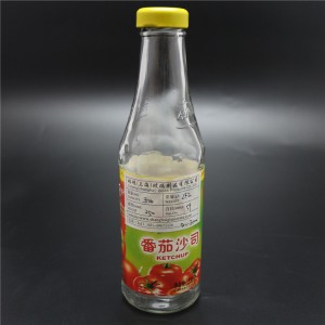 botella inflable de la salsa picante de la fábrica de Shangai 10oz con el casquillo del metal