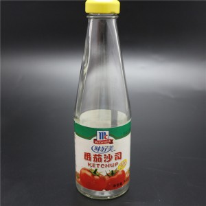 botella de salsa de tomate de la fábrica de Shangai 314ml para Ketup