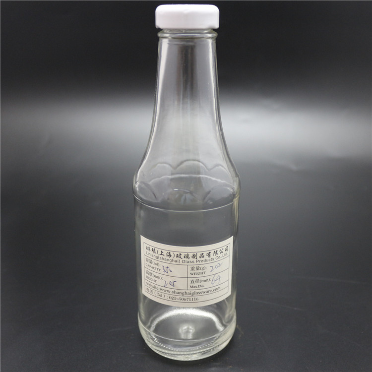 Manufacturer for Glass Empty Beer Bottle - shanghai factory 350ml hot sauce glass bottle – Linlang