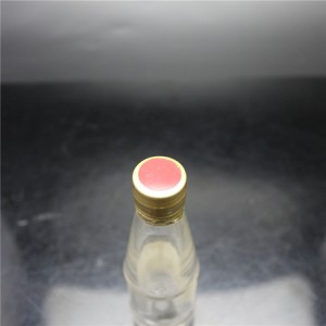 shanghai factory bottiglia di vetro salsa da 50 ml con tappo di plastica