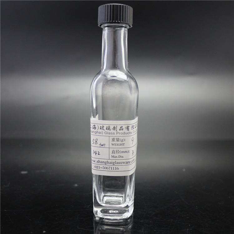 New Delivery for Empty Glass Pump Spray Bottle - shanghai factory direct sale clear glass hot sauce bottle with plastic cap – Linlang