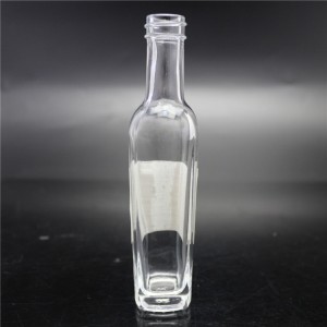 shanghai fabrik direkte salg klart glas varm sauce flaske med plasthætte