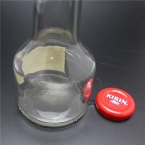 bottiglie di salsa hoy di buona forma della fabbrica di shanghai 300 ml con tappo in metallo di colore rosso
