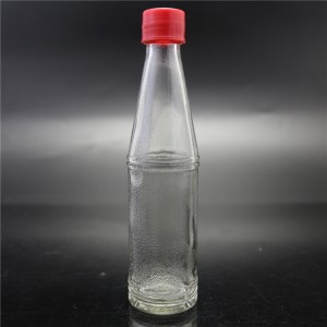 Shanghai fabrica de vânzare 63ml sticlă de sticlă sos chili cu capac