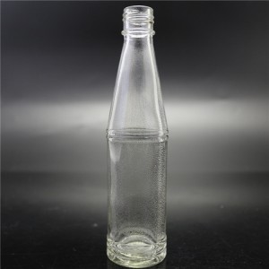 Sjanghai fabriek verkoop 63ml chili sous glas bottel met rooi klep