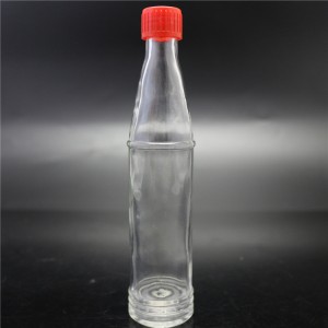 botella de cristal de la salsa de soja de la venta de la fábrica de Shangai 52ml con el casquillo