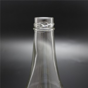 مصنع شنغهاي لينلانغ 280 مل زجاجة صلصة الفلفل الحار فارغة مع غطاء معدني