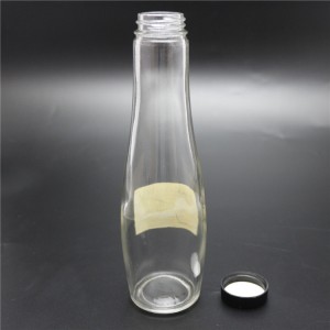 shanghai factory 10oz glass woozy bottle with plastic cap
