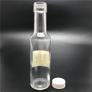 bottiglia di salsa di vetro trasparente da 5 once di fabbrica di shanghai linlang