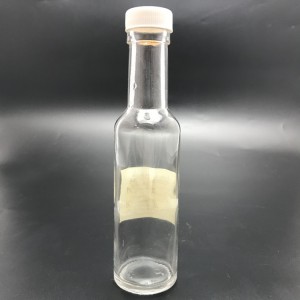 shanghai linlang factory botella de salsa de vidrio transparente de 5 oz con tapa