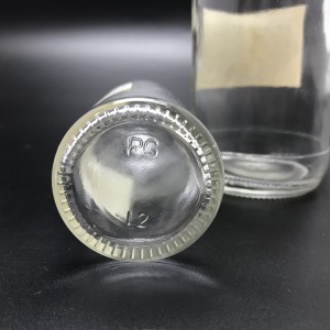 sticlă de sos din sticlă transparentă de 5oz fabrică Shanghai Linlang cu capac