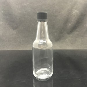 small cute shape 3oz glass bottles for hot sauce for holding spicy sauce