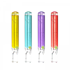 linlang shanghai silicone covered glass chillum weed somking ice water hookah tobacco pipe