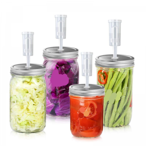 linlang shanghai high quality mason jar with fermentation lid 304 stainless steel