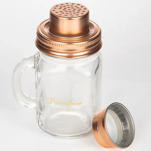 linlang shanghai customized mason glass jar with piggy bank lid