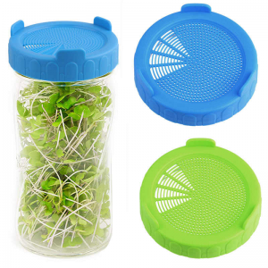 linlang shanghai customized hot selling plastic mason jar with sprout lid