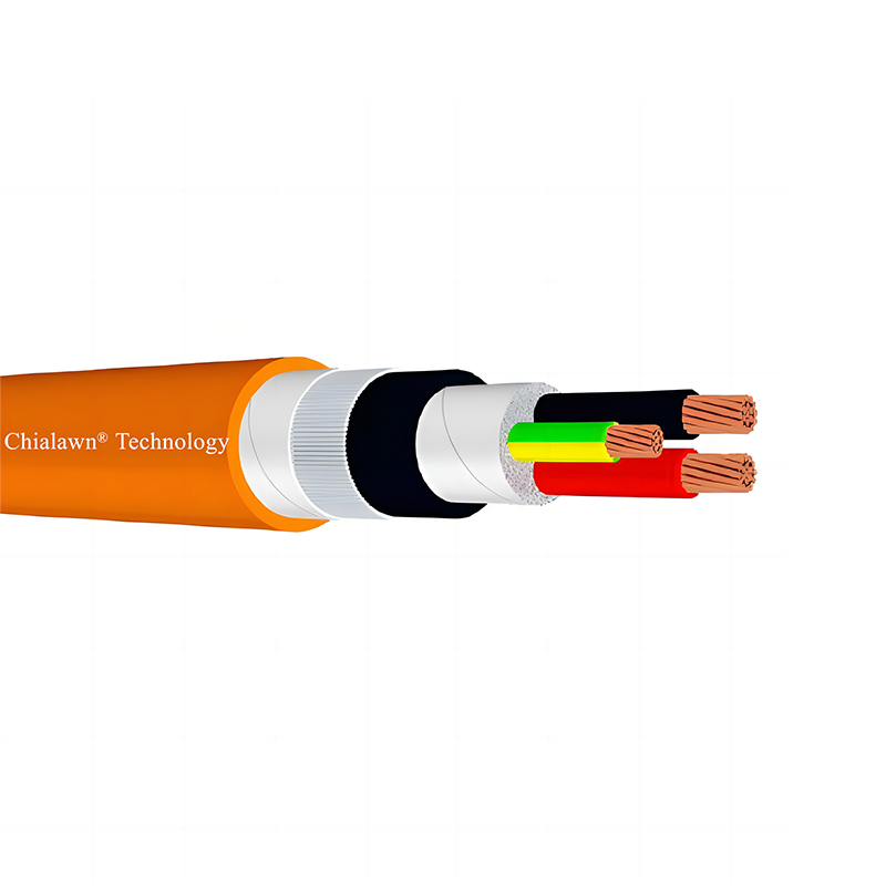 AS/NZS 5000.1 0.6/1kV SWA PVC Multicore Kabel 2C+E 3C+E 4C+E Orange Circular