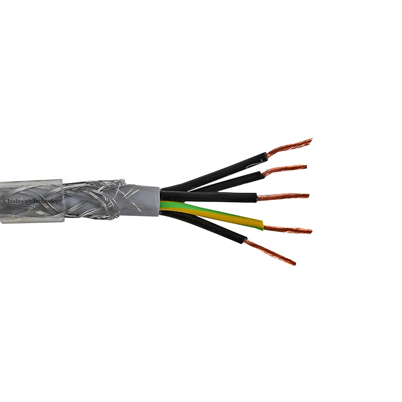 BS EN 50525 អាចបត់បែនបាន PVC SY Control Cable Steel Wire Braid