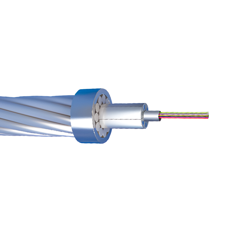 OPGW Optical Power Ground Wire Central Stainless Steel Tube With Copressed Wires